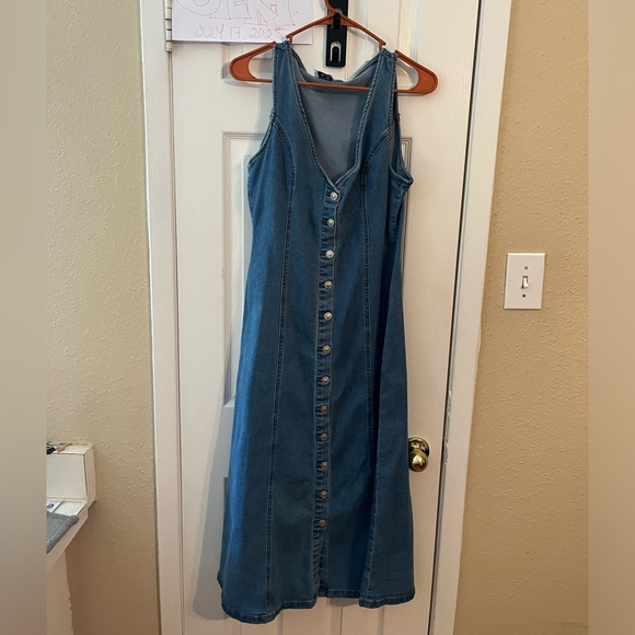 Princess Polly Denim Maxi Dress - Picture 2 of 2